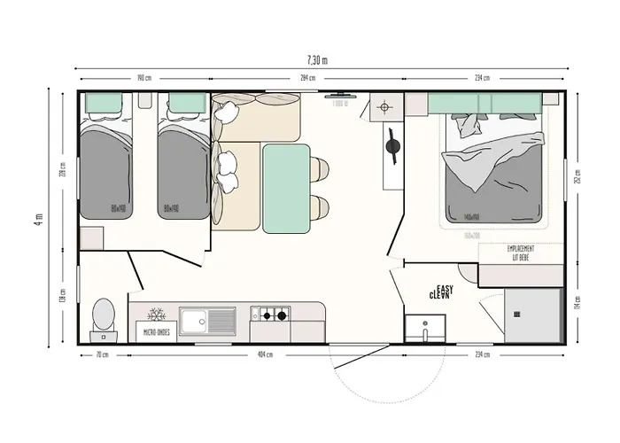 Camping Bleu Marine *